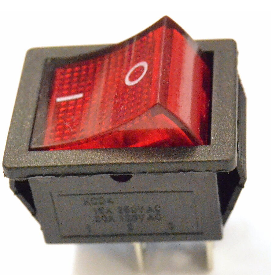 Mikroschalter Micro switch Mikrotaster KCD4 Wechselschalter 4 polig ROT