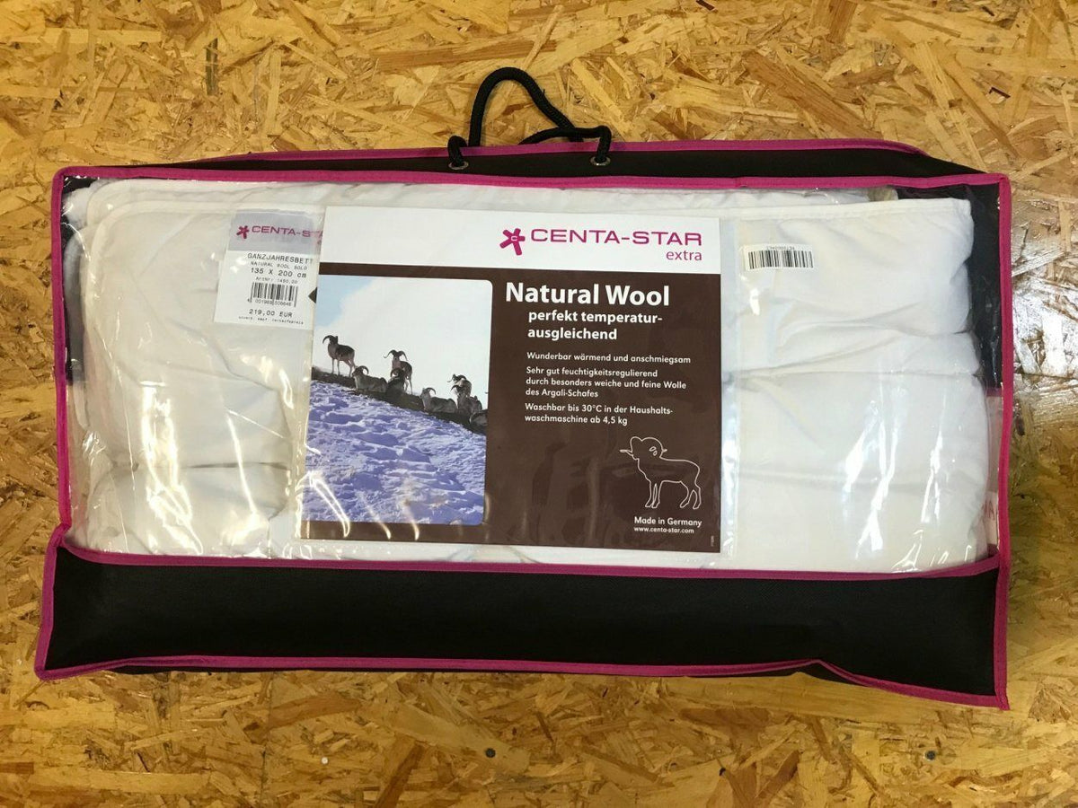 Centa-Star Bettdecke 1450.00 Natural Wool Solo Weiß 135 X 200 cm Ganzjahresdecke