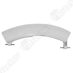 Türgriff weiß/silber Griff passend für Waschmaschine Bosch Siemens (751790)