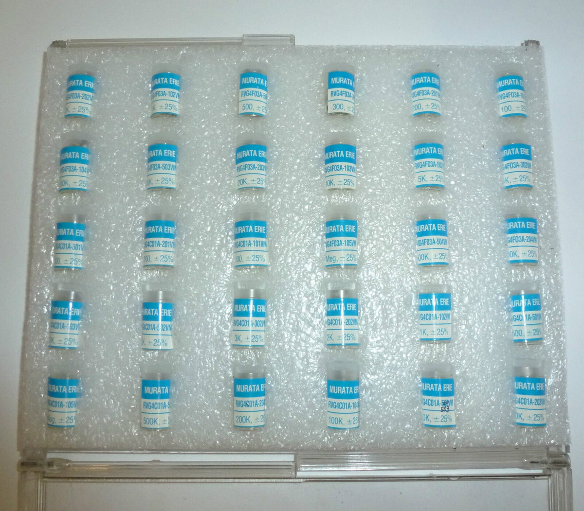SMD Trimmerwiderstände Poti Sortiment  30 Werte á 25Stück Murata RVG4F03-C01-KIT