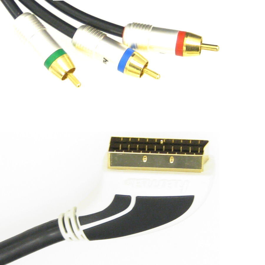 Hama Verbindungskabel Scart-Stecker - 3 Cinch-Stecker- 1.5 m + RECHNUNG