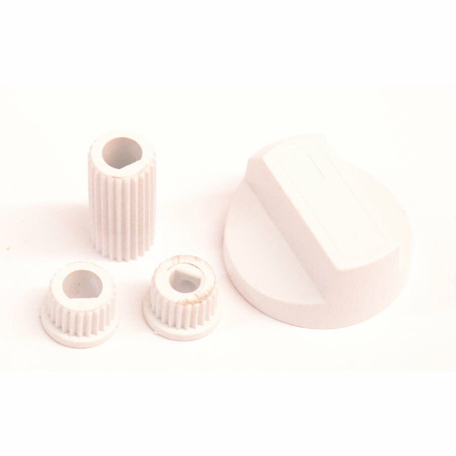 Knebel Knöpfe Drehgriff Universal für Herd Backofen Knebel Schalter Knop Weiß