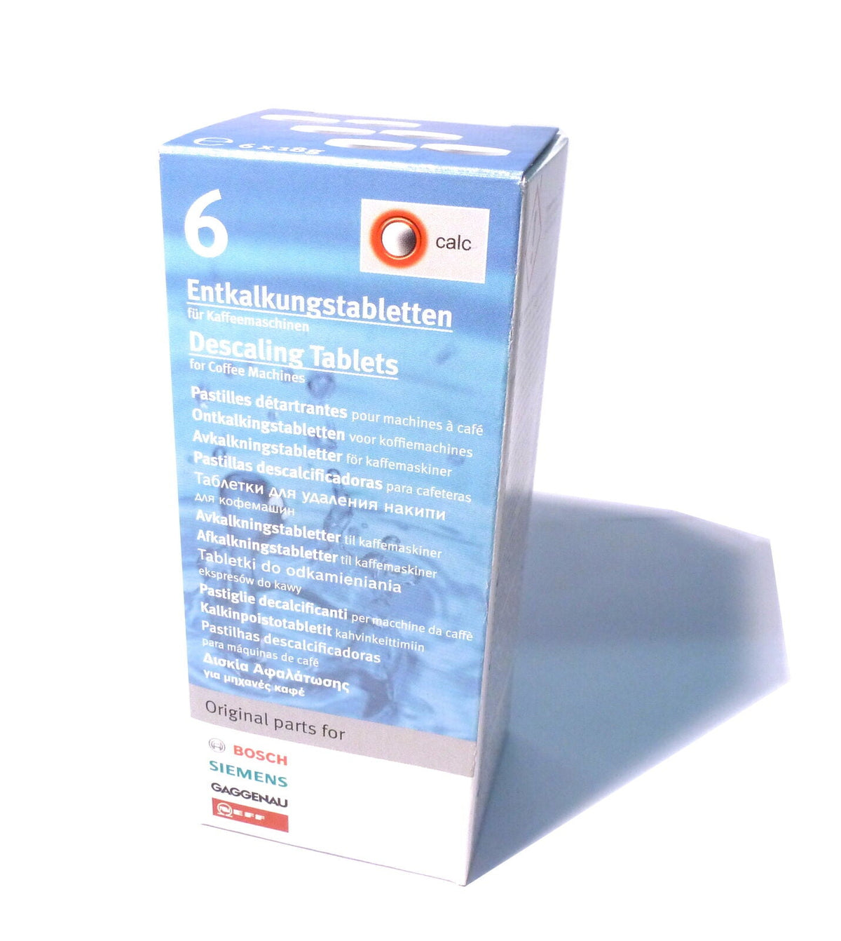 Entkalkungstabletten 1Pack mit 6Stück Original Bosch Siemens Neff (1.41€/Stck)