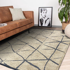 Wohnzimmerteppich Moderner Teppich Braun gemustert waschbar