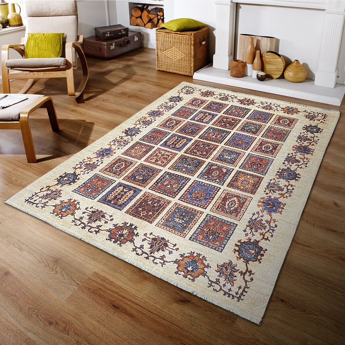 Orient Teppich Kelim Kilim Wohnzimmerteppich  Kurzflor Teppich