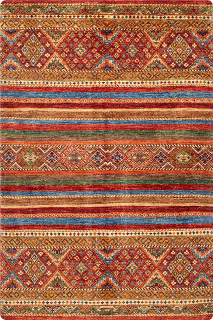 Orientalischer Teppich Wohnzimmerteppich Kräftige Farben Antirutsch