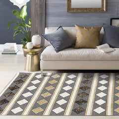 Moderner Teppich gemustert waschbar Pflegeleicht