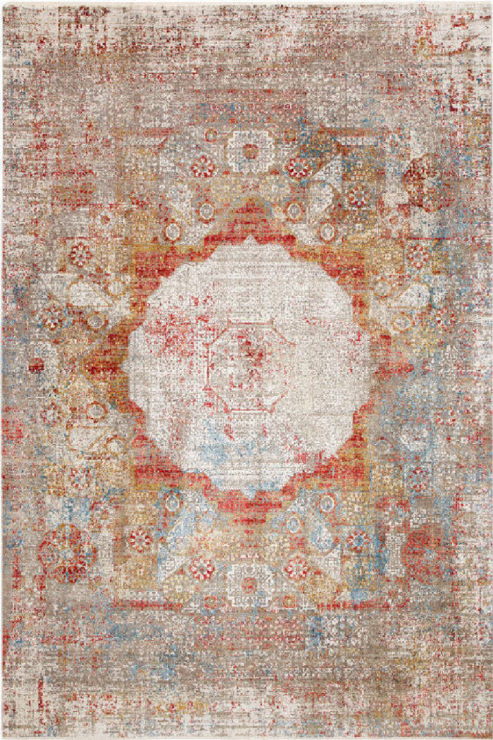 Wohnzimmer Teppich Orientalisches Design waschbar Bunt 120x180cm