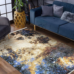 Moderner Teppich Kinderzimmer Weltall Universum waschbar