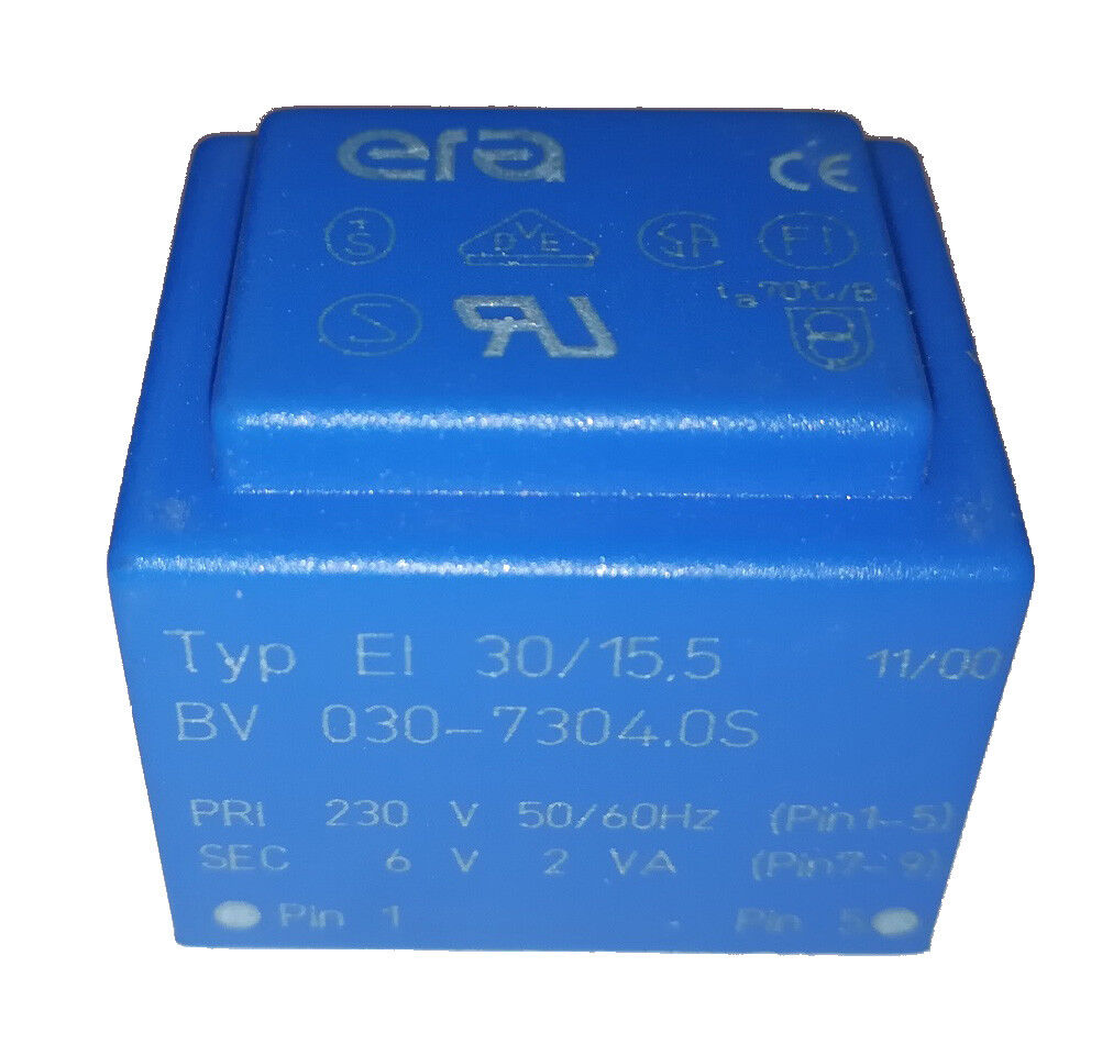 Print Trafo 230V 50/60Hz 6V 2VA  BV 030-7304.0S
