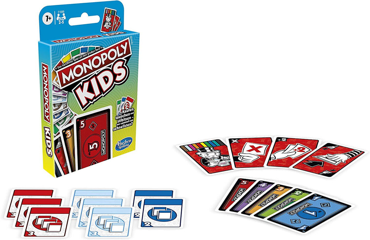 Hasbro Monopoly Kids.  7+.  schnelles Kartenspiel für 2-5 Spieler. OVP