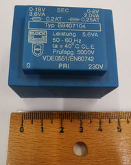 Print Trafo B9407104  230V 50/60Hz 3.6VA - 2VA
