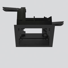 Artemide Einbaugehäuse für 2 Optikeinheit - mit Rahmen - 103x186 - Schwarz